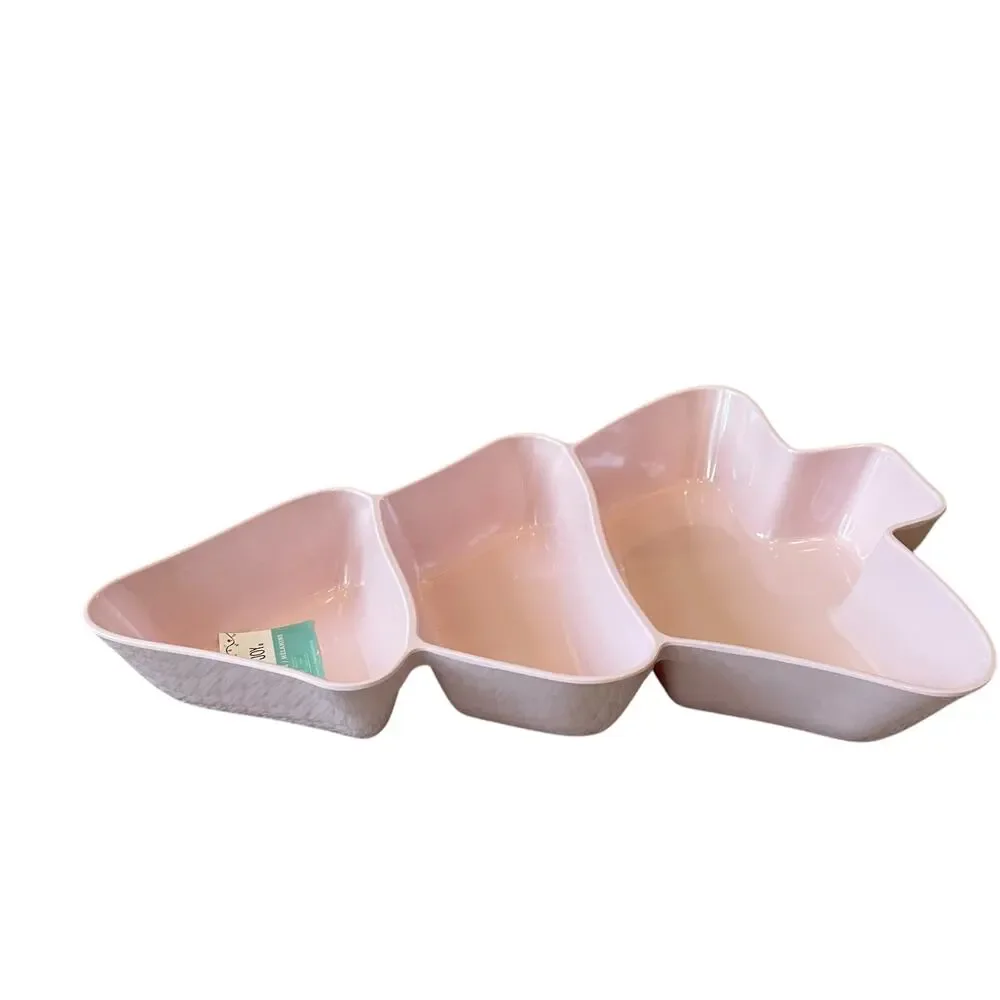 Jingles & Joy Pink Christmas Tree 3 Section Server Tray 20